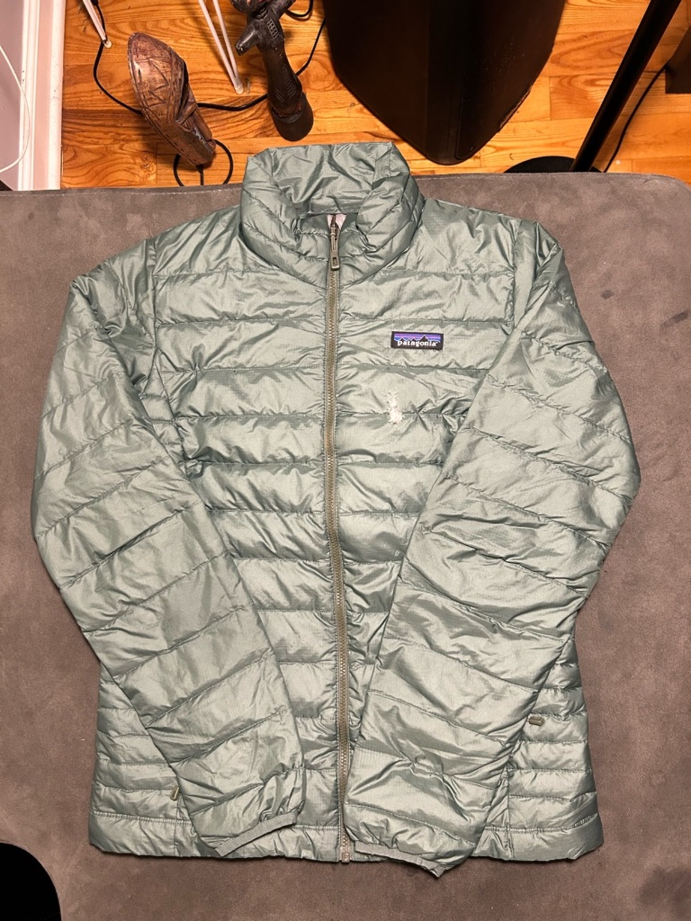 Patagonia Women’s Nano Puff Jacket Green Small Full Zip Puffer Coat